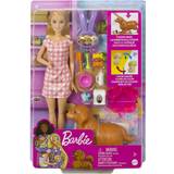Mattel Tyggelegetøj Mattel Barbie with Newborn Puppies HCK75