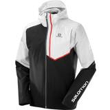 Salomon Polyamid Overtøj Salomon Bonatti Trail Waterproof Jacket Men - White/Black