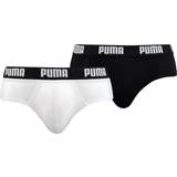 Puma Briefs - Herre Underbukser Puma Men's Basic Briefs 2-pack - White/Black