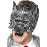 Karneval Halvdækkende masker Smiffys Deluxe Big Bad Wolf Mask