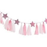 Ginger Ray Garlands Tassel With Stars Pink/White