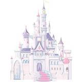 Pink - Prinsesser Indretningsdetaljer RoomMates Disney Princess Castle Giant Wall Decal with Glitter