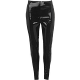 12 - Imiteret læder Bukser & Shorts Commando Faux Patent Leather Legging - Black