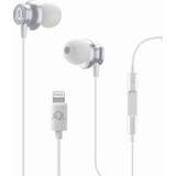 Cellularline Hvid Høretelefoner Cellularline CL øreplugs In-Ear Mikrofon & svarknap på ledning, gummipropper, lightning stik