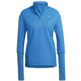 Dame - Fleece T-shirts & Toppe adidas Cold.Rdy Running Cover-Up Women - Focus Blue/Focus Blue