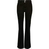 18 - Dame Jeans River Island Amelie Mid Rise Flared Jeans - Black