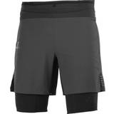 Salomon Sports-BH'er - Træningstøj Salomon Exo Motion Twinskin Short Men - Black