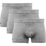 Lacoste Bomuld Undertøj Lacoste Casual Trunks 3-pack - Grey Chine