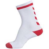 Hvid - Mesh Strømper Hummel Elite Indoor Low Socks Unisex - White/True Red