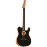 Gul Elektriske guitarer Fender Acoustasonic Player Telecaster