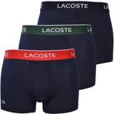 Lacoste Underbukser Lacoste Casual Trunks 3-pack - Navy Blue/Green/Red/Navy Blue