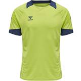 Gul - Mesh T-shirts & Toppe Hummel Lead Short Sleeve Poly Training Jersey Men - Lime Punch