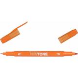 Tombow Marker penne Tombow TwinTone Marker 0.3/0.8mm Orange