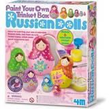 4M Plastlegetøj Kreativitet & Hobby 4M Paint Your Own Trinket Box Russians Dolls