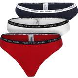Tommy Hilfiger Undertøj Tommy Hilfiger Recycled Cotton Thongs 3-pack - White/Desert Sky/Primary Red