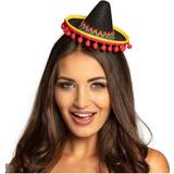 Damer Hovedbeklædninger Kostumer Vegaoo Mini mexicansk sombrero voksen