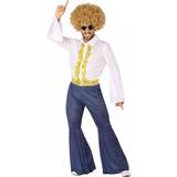 Th3 Party Disko kostume jeans og guld Mand XL