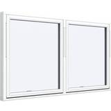 2-fag - Hvide Tophængte vinduer Sparvinduer SV0202 Træ Tophængte vinduer Vindue med 2-lags glas 160x120cm