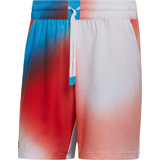 Multifarvet Bukser & Shorts adidas Melbourne Tennis Ergo Printed 7" Shorts Men - White/Vivid Red/Sky Rush