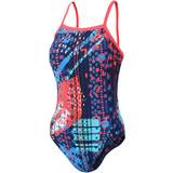 32 - Blå - Polyamid Badetøj Zone3 Women's Aztec 2.0 Strap Back Swim Suit - Navy/Red/Blue