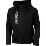 Hoodies Nike Therma-FIT Graphic Full-Zip Training Hoodie Kids - Black/White/Smoke Grey
