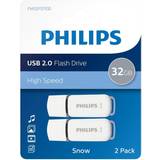 32 GB - USB Type-A USB Stik Philips USB Snow 2x 32GB