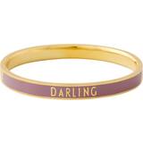 Armbånd Design Letters Word Candy Bangle - Gold/Purple