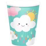 Creative Party PC331528 Sun and Clouds Baby Shower Paper Cups, 8 Pcs