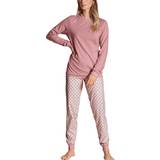 Jersey Nattøj Calida Lovely Nights Pajama With Cuff - Rose Bud