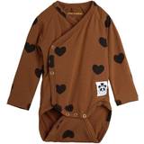 Babyer Bodyer Mini Rodini Basic Hearts Wrap Body - Brown (1000007416)