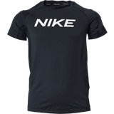 Spandex Overdele Børnetøj Nike Pro Dri-FIT Short-Sleeve T-shirt Kids - Black