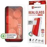 Displex Sort Mobiltilbehør Displex 2D Real Glass Screen Protector + Case for iPhone 11