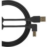 Gul - Rund - USB-kabel Kabler UDG Angled USB A-USB B 2.0 1m