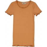 74 - Blonder Overdele Wheat Rib Lace SS T-Shirt - Sandstone (0051f/4051f-007-3351)
