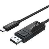 Unitek DisplayPort Kabler Unitek USB C-DisplayPort 1.4 1.8m