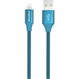 Grøn - Kabeladaptere Kabler GreyLime Braided USB A-Lightning 1m