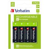 Verbatim NiMH Batterier & Opladere Verbatim AA Rechargeable NiMH Compatible 4-pack