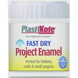 Hvid Lakmaling Plasti-Kote Fast Dry Enamel Paint B5 Bottle Matt White 59ml