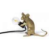 Seletti Guld Lamper Seletti Mouse Mac Bordlampe 12.5cm