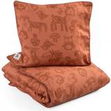 Orange Tekstiler Sebra Junior Bed Linen Forest Dark Amber 100x130cm