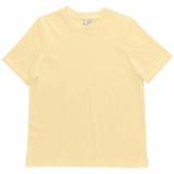 Little Pieces T-shirts Little Pieces LpRia S/S Fold Up Solid Tee - Pale Banana