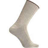 Beige - Merinould Strømper Egtved Wool No Elastic Rib Socks - Beige