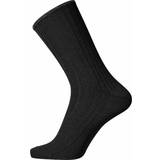 Herre - Merinould Strømper Egtved Wool No Elastic Rib Socks - Black