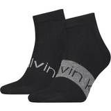 Calvin Klein Logo Ankle Socks 2-pack - Black