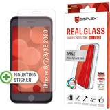 Displex Glas Mobiltilbehør Displex 2D Real Glass + Case for iPhone 7/8/SE (2020)