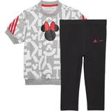 Disney Øvrige sæt Børnetøj adidas Infant X Disney Minnie Mouse Summer Set - Medium Grey Heather/White/Vivid Red (HA6599)