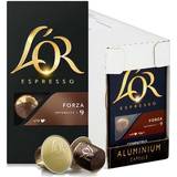 Fødevarer L'OR Espresso Forza Coffee Capsule 10pcs