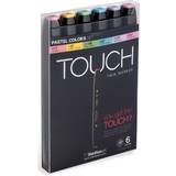 Touch Hobbyartikler Touch Twin Markers, 6 stk. pastelfarver