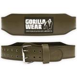 Gorilla Wear Padded Leather Belt Army 4 Inch