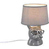 Grøn - Keramik Bordlamper Trio Lighting Doseret E14 grå Bordlampe 29cm